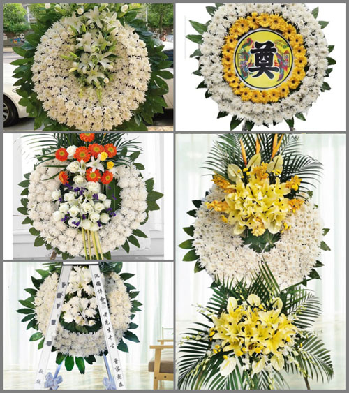 山东济宁任城区长沟镇蔡北村花圈速递